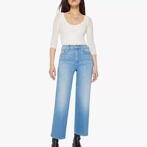 NWT Mother The Rambler Zip Ankle Jeans -Wash Going Dutch Size 29